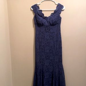 Dark navy formal gown